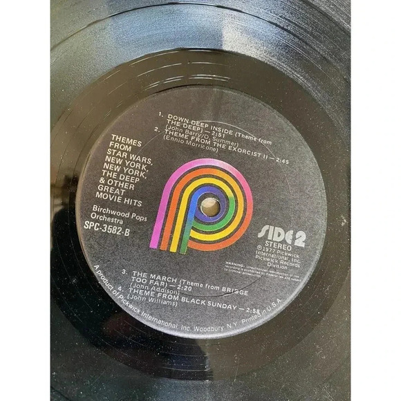 Themes From Star Wars (1977) Birchwood Pops Orchestra Pickwick Records Vinyl - Picture 3 of 4